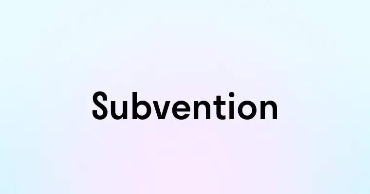 Subvention