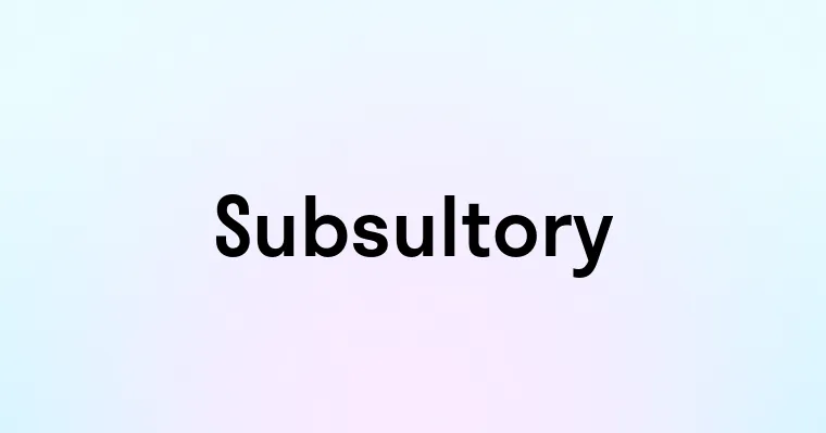 Subsultory