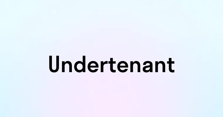 Undertenant