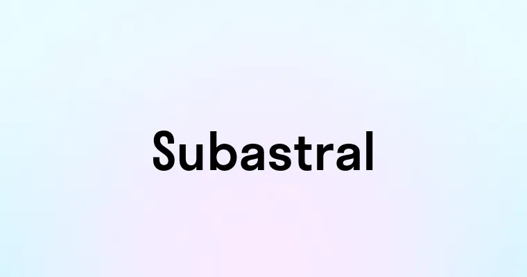 Subastral