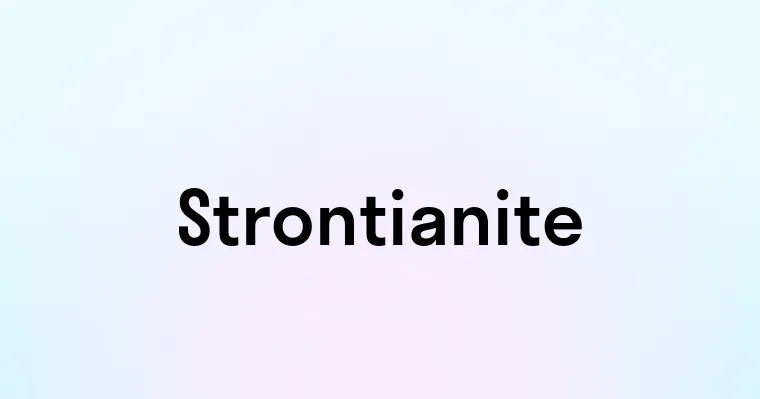 Strontianite