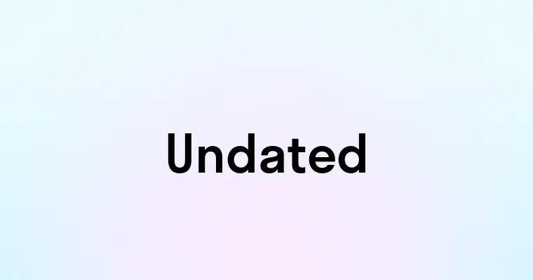Undated