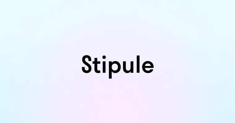 Stipule