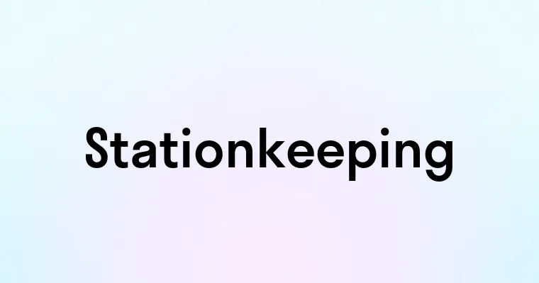 Stationkeeping