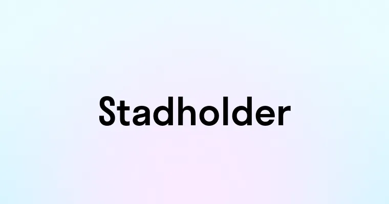 Stadholder