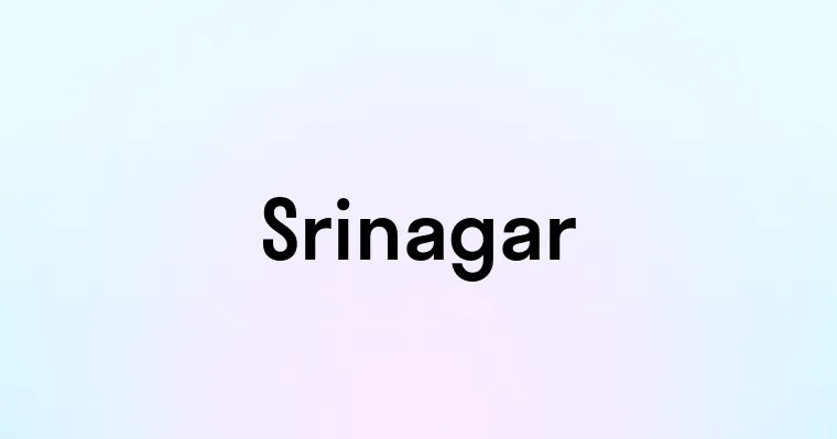 Srinagar