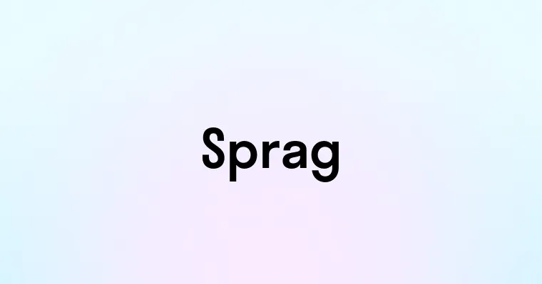 Sprag