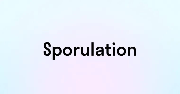 Sporulation