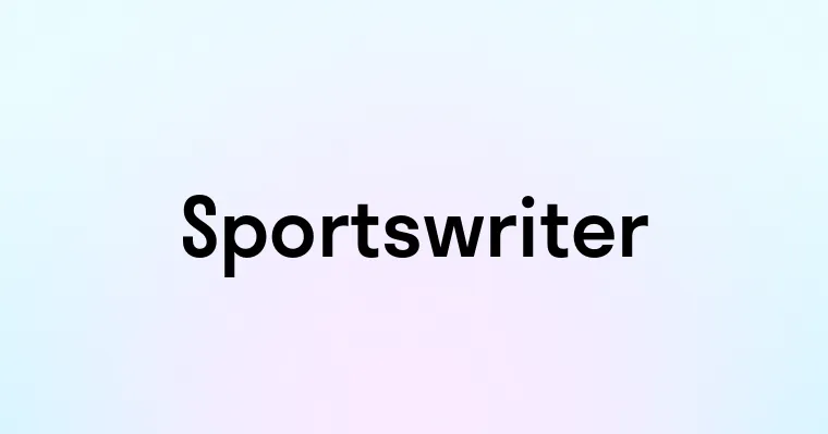 Sportswriter