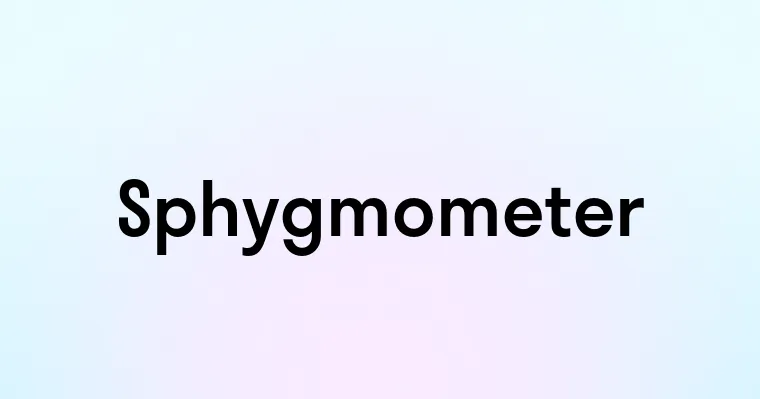 Sphygmometer