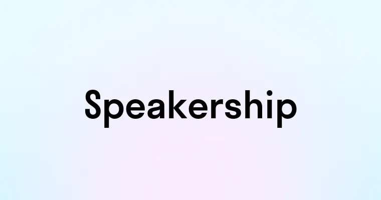 Speakership