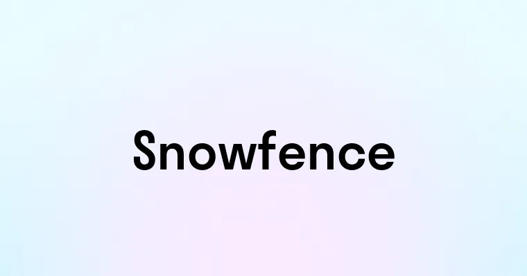 Snowfence