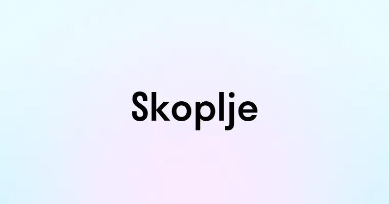 Skoplje