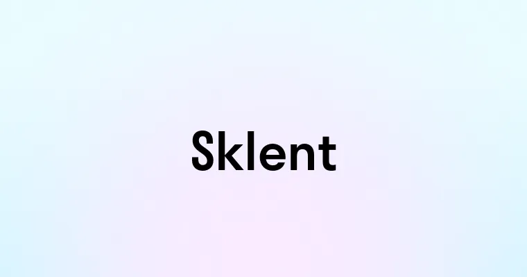 Sklent