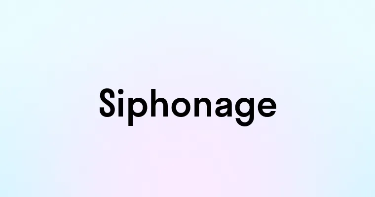 Siphonage