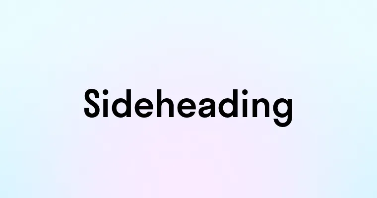 Sideheading