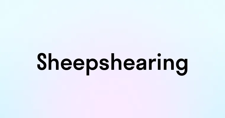 Sheepshearing