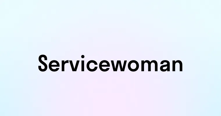 Servicewoman