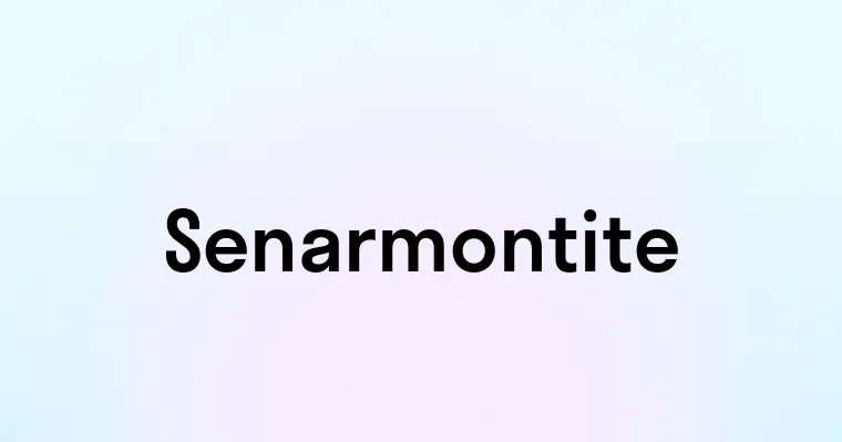 Senarmontite