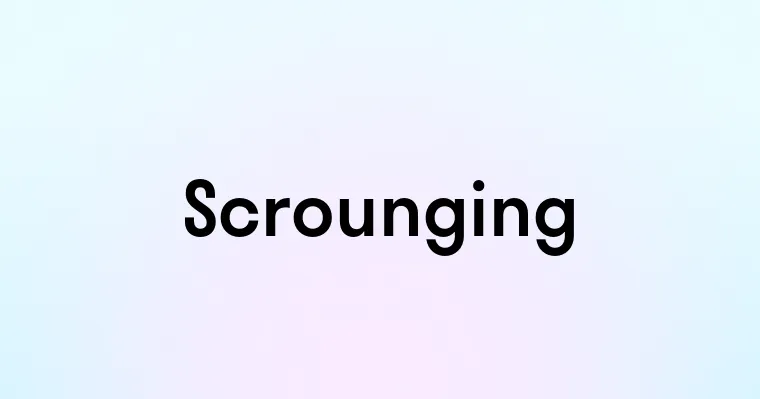 Scrounging