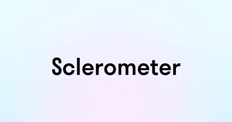 Sclerometer