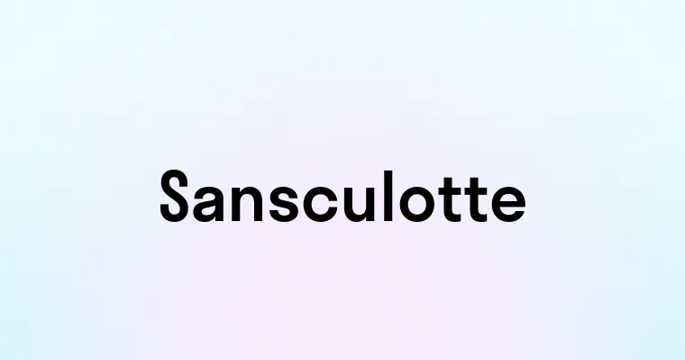 Sansculotte