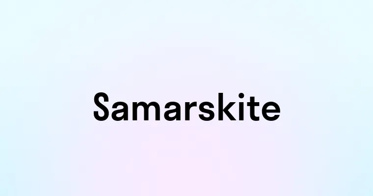 Samarskite