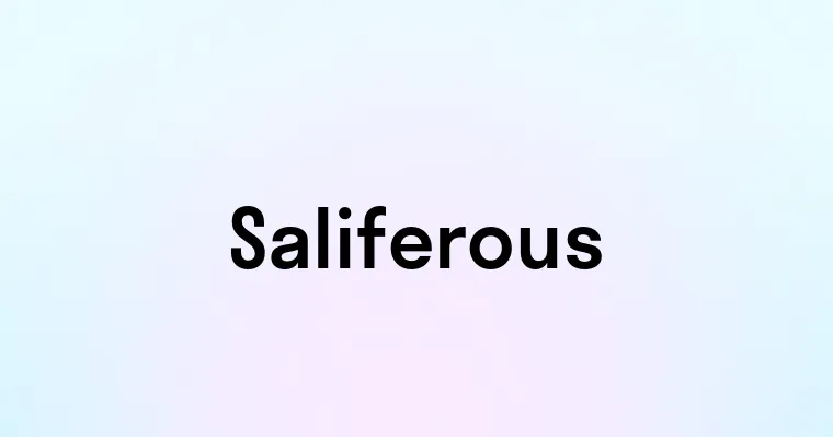 Saliferous