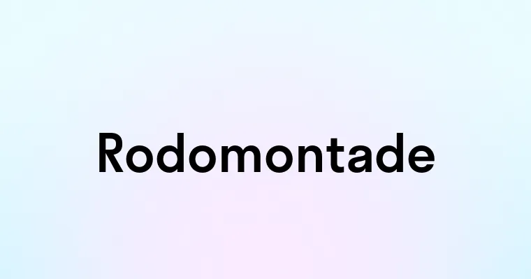 Rodomontade