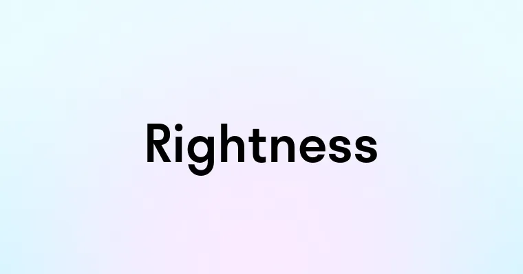 Rightness