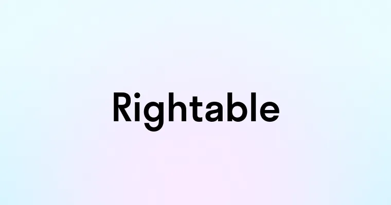 Rightable