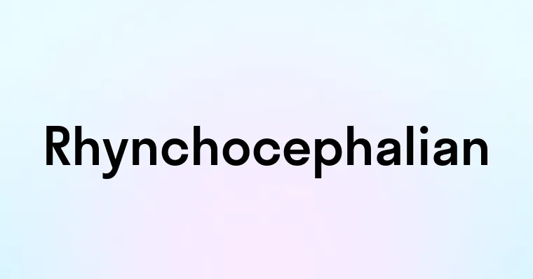 Rhynchocephalian