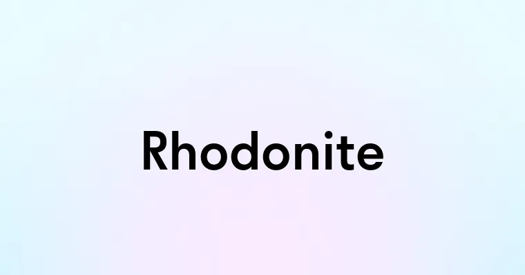 Rhodonite