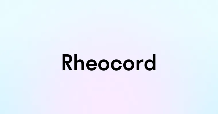 Rheocord