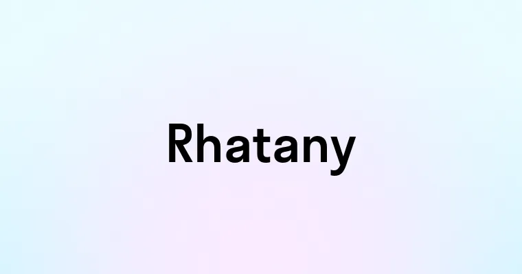 Rhatany