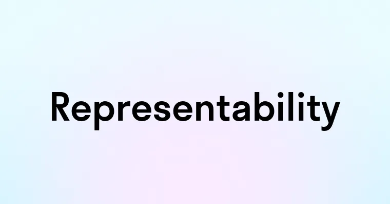 Representability