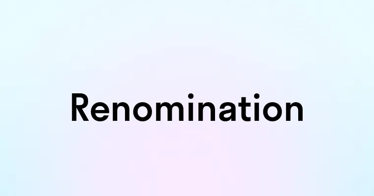 Renomination