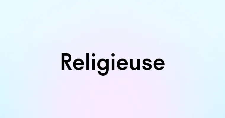 Religieuse