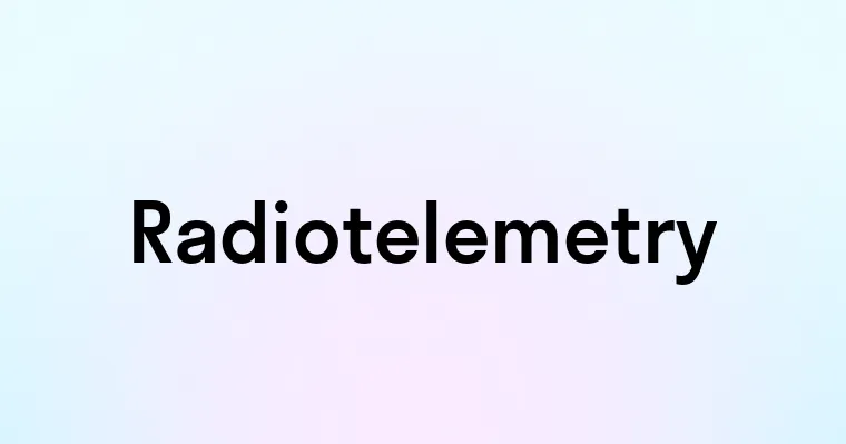 Radiotelemetry