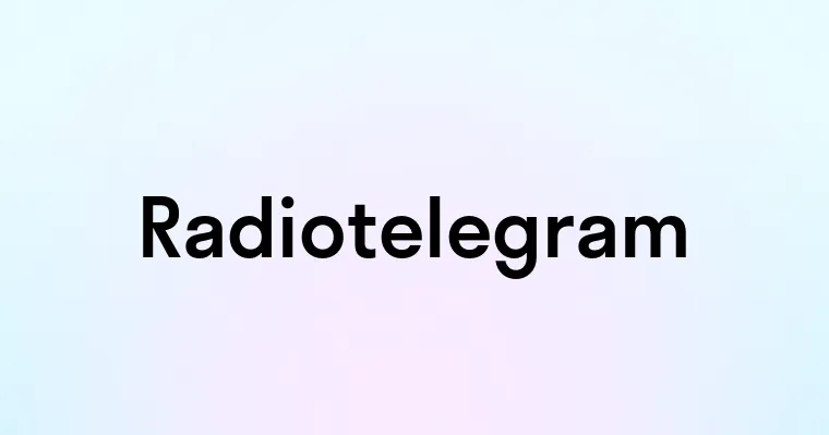 Radiotelegram