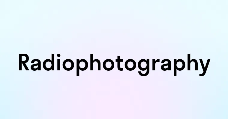 Radiophotography