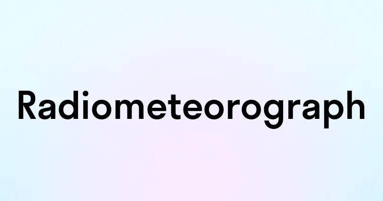 Radiometeorograph