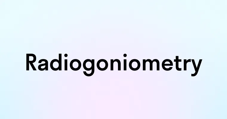 Radiogoniometry