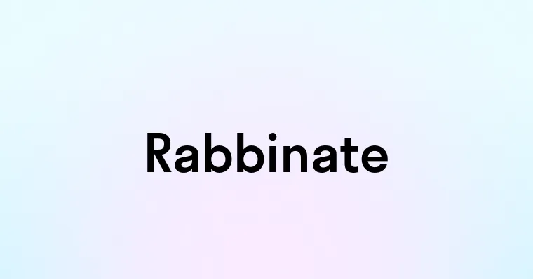 Rabbinate