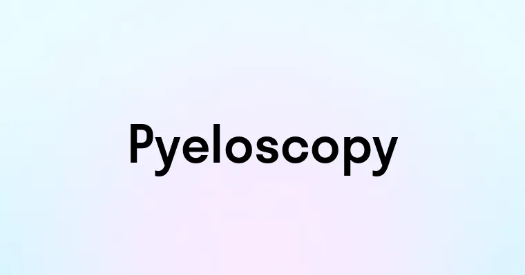 Pyeloscopy — перевод, транскрипция, произношение и примеры