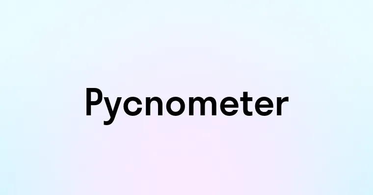 Pycnometer