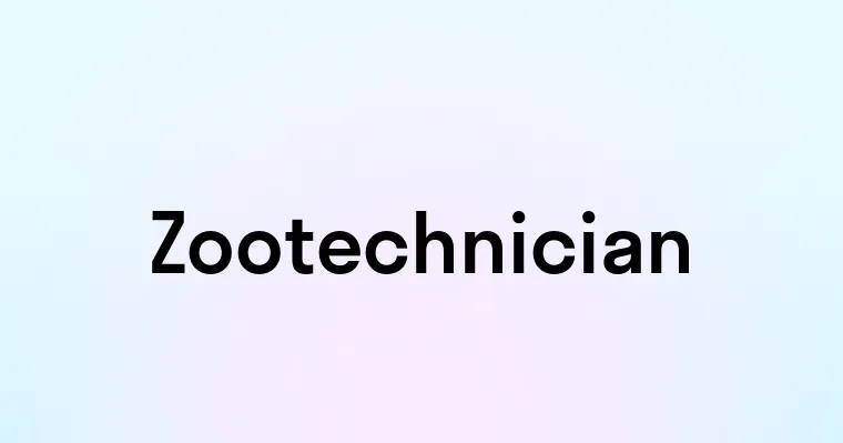 Zootechnician