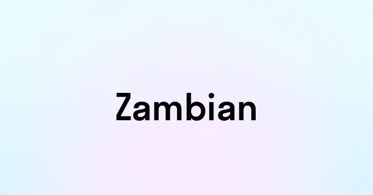 Zambian