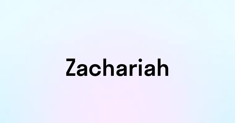 Zachariah