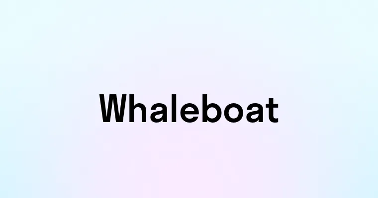 Whaleboat